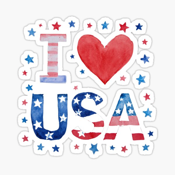 Item preview, I Love USA  designed and sold by PamLeeDesign.