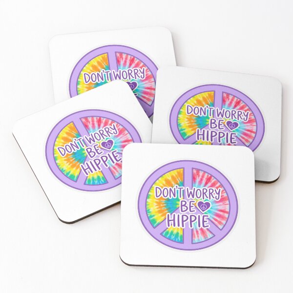 Item preview, Dont Worry Be Hippie Tie Dye Peace Sign Retro designed and sold by raedattia.