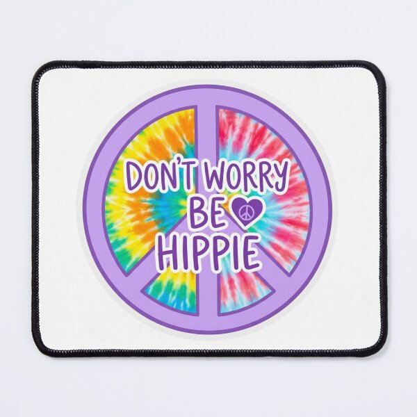 Item preview, Dont Worry Be Hippie Tie Dye Peace Sign Retro designed and sold by raedattia.