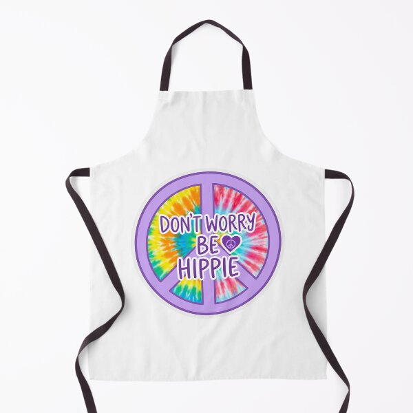 Item preview, Dont Worry Be Hippie Tie Dye Peace Sign Retro designed and sold by raedattia.