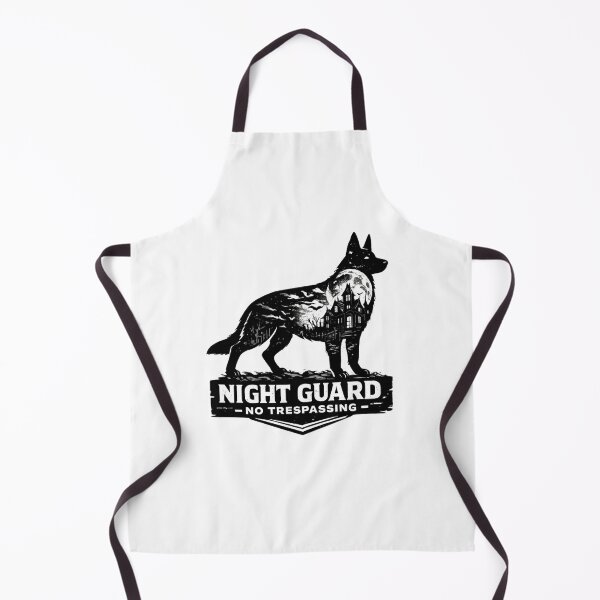 Item preview, Night Guard No Trespassing German Shepherd Halloween Haunted House designed and sold by KnrNazimTHRE4DS.