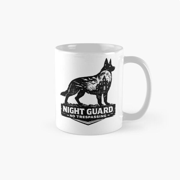Item preview, Night Guard No Trespassing German Shepherd Halloween Haunted House designed and sold by KnrNazimTHRE4DS.
