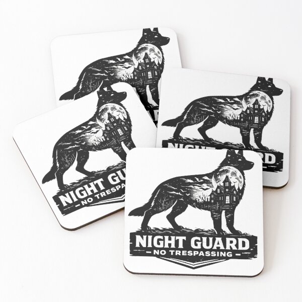 Item preview, Night Guard No Trespassing German Shepherd Halloween Haunted House designed and sold by KnrNazimTHRE4DS.