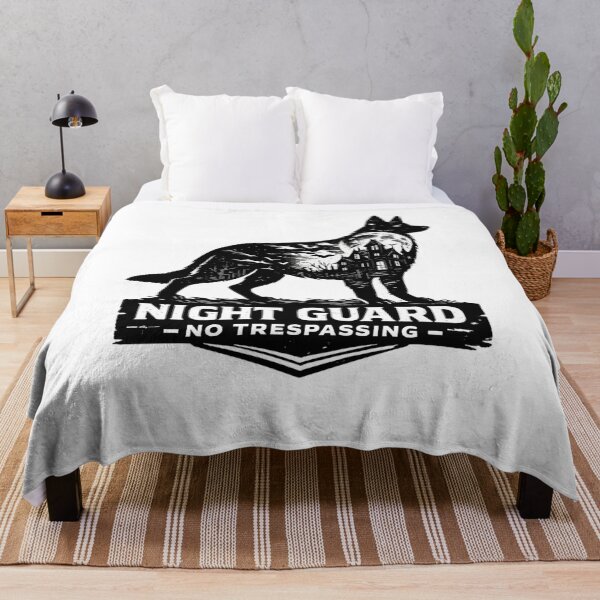 Item preview, Night Guard No Trespassing German Shepherd Halloween Haunted House designed and sold by KnrNazimTHRE4DS.