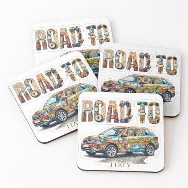 Item preview, Road To Italy Travel Sticker designed and sold by Imaginarium of Chaos falcon88 .