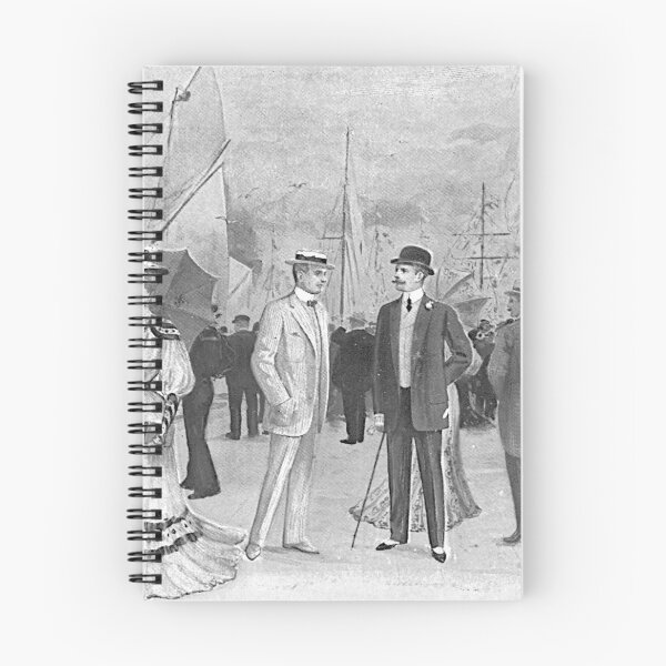 Item preview, Elegant regatta gathering with fashionable Edwardian seaside spectators designed and sold by Pierre de la Mare.