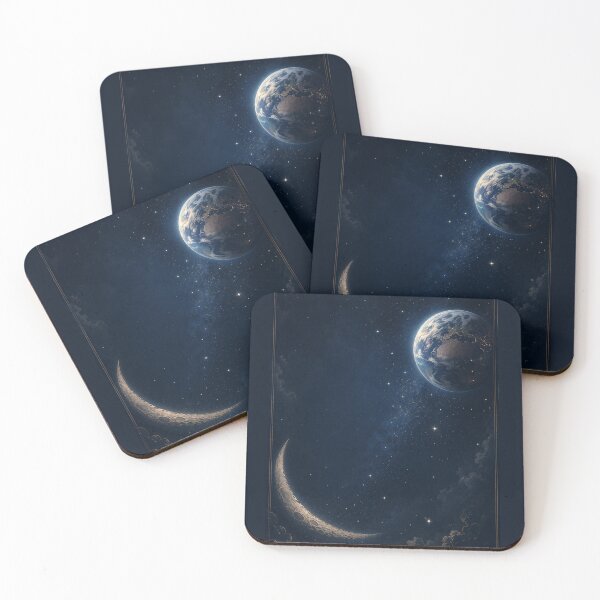 Item preview, Celestial Earth & Moon – Mystical Constellation Map Space Art Print – Astrology Wall Decor designed and sold by @SHINTOSARTSTORE.