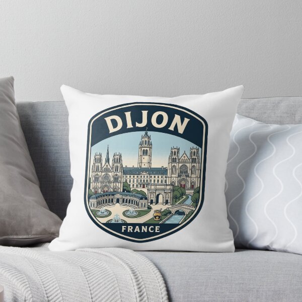Aperçu de l'œuvre Insigne de voyage vintage Dijon France créée et vendue par k3rstman1.