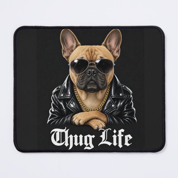 Item preview, Cool French Bulldog – “Thug Life” Funny Dog Art designed and sold by Luna & Cleo Creative.