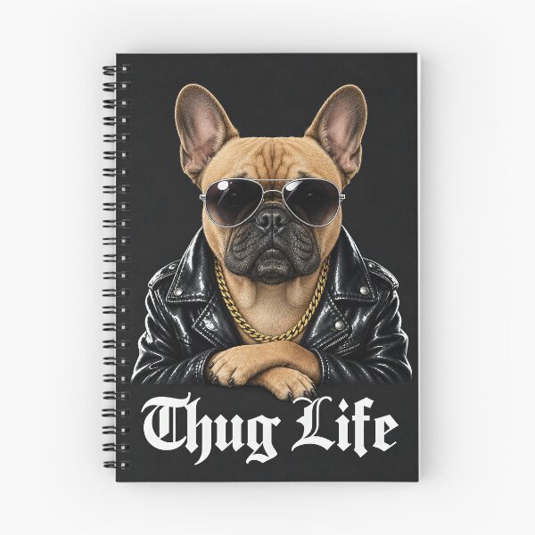 Item preview, Cool French Bulldog – “Thug Life” Funny Dog Art designed and sold by Luna & Cleo Creative.