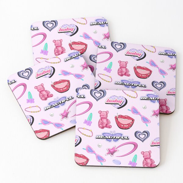 Item preview, Glossy Y2K Bling Icons Seamless Pattern designed and sold by jianina-alondra.