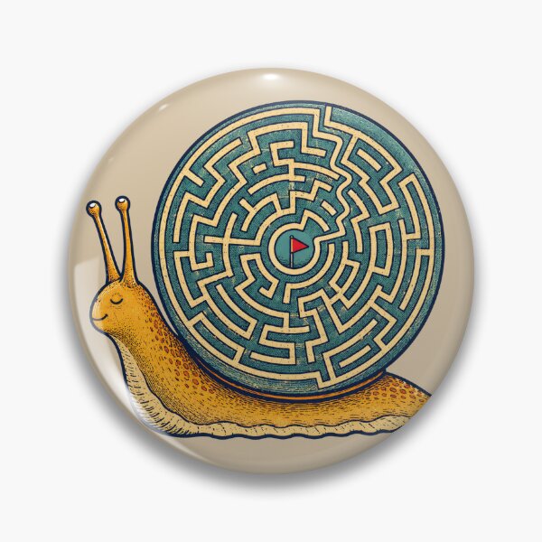 Item preview, Maze Snail – Slow Journey to the Goal designed and sold by VioVibe.