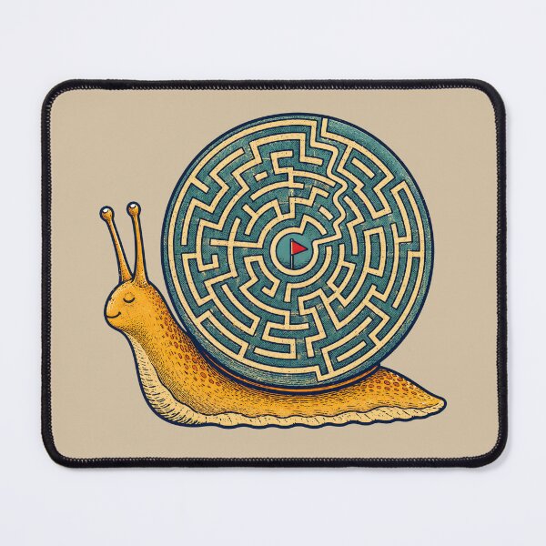 Item preview, Maze Snail – Slow Journey to the Goal designed and sold by VioVibe.