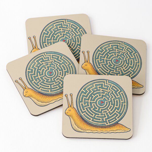 Item preview, Maze Snail – Slow Journey to the Goal designed and sold by VioVibe.
