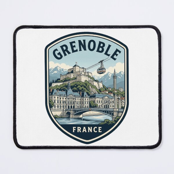Item preview, Grenoble France Vintage Travel Badge designed and sold by k3rstman1.