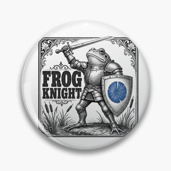 Item preview, CULTURE Frog Knight — Medieval Illuminated Manuscript Style Art Print designed and sold by Uglyandcute.