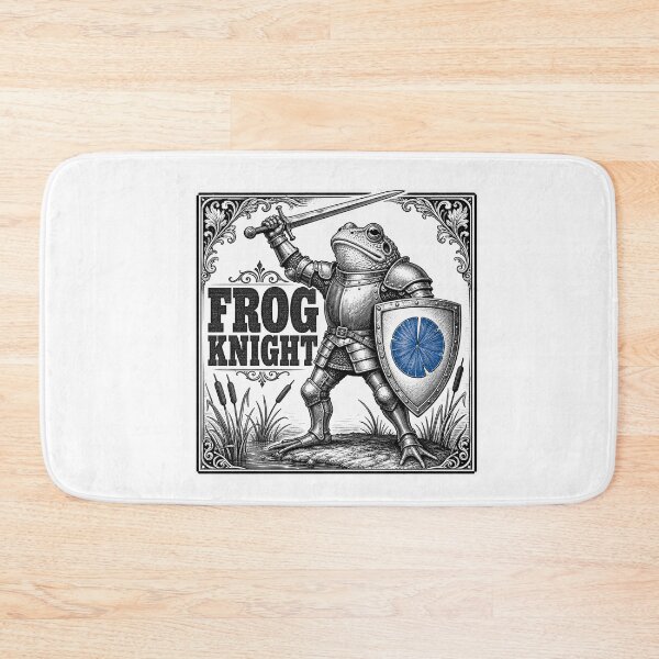 Item preview, CULTURE Frog Knight — Medieval Illuminated Manuscript Style Art Print designed and sold by Uglyandcute.