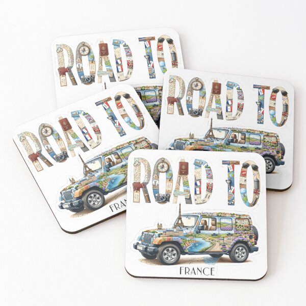 Item preview, Road To France Travel Sticker designed and sold by Imaginarium of Chaos falcon88 .
