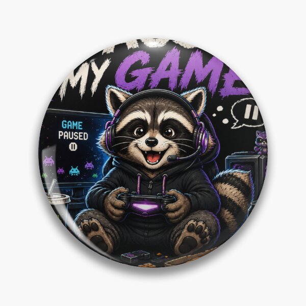 Item preview, I Paused My Game to Be Here Raccoon T-Shirt – Funny Gamer Cute Animal Graphic Tee designed and sold by Artimax-Studio.