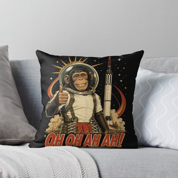 Item preview, Oh Oh Ah Ah! – Vintage Space Chimp Astronaut designed and sold by Quantum Fashion.