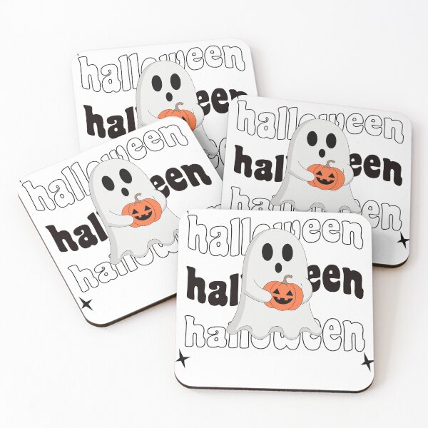 Item preview, Cute Ghost Holding Pumpkin Halloween Spooky Design designed and sold by Tafa_Design.