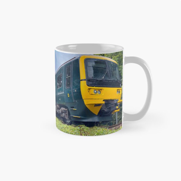 Item preview, Green British Passenger Train Travelling Through Countryside - Railway Photography designed and sold by leonwoods.