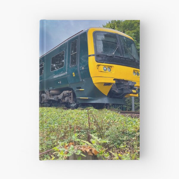 Item preview, Green British Passenger Train Travelling Through Countryside - Railway Photography designed and sold by leonwoods.