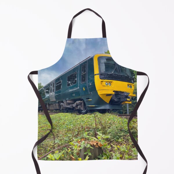 Item preview, Green British Passenger Train Travelling Through Countryside - Railway Photography designed and sold by leonwoods.