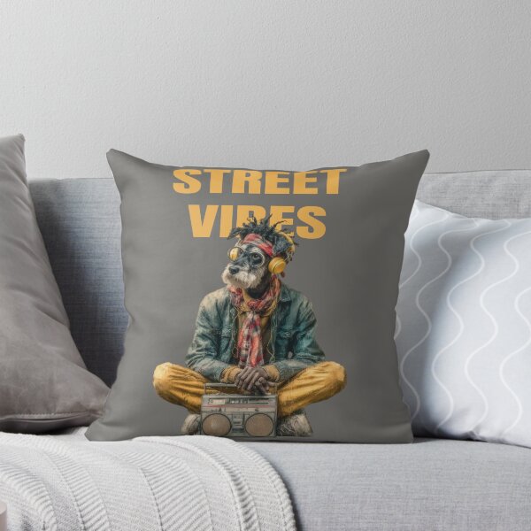 Item preview, Street Vibe Schnauzer – Cool dog with sunglasses in urban style designed and sold by AJ Art Studio.