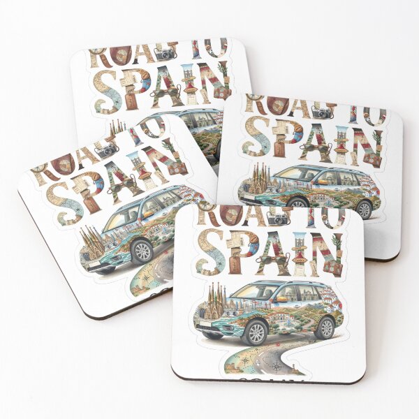 Item preview, Road To Spain Travel Sticker designed and sold by Imaginarium of Chaos falcon88 .