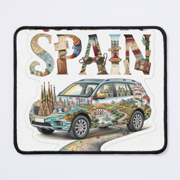 Item preview, Road To Spain Travel Sticker designed and sold by Imaginarium of Chaos falcon88 .