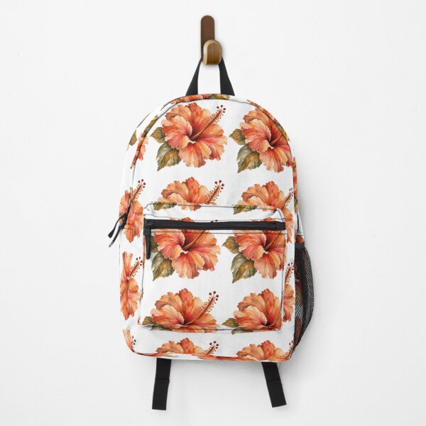 Item preview, Rustic Orange Hibiscus | Earthy Autumn Watercolor designed and sold by Nolmo.