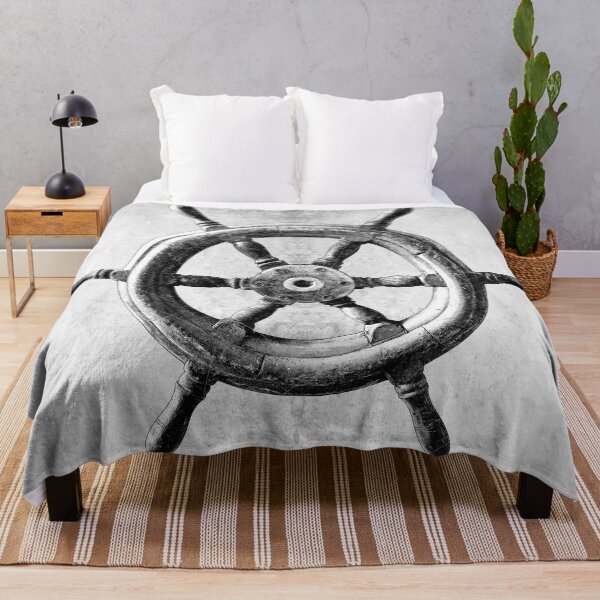 Item preview, Vintage Wooden Ships Wheel Nautical Helm Maritime designed and sold by Ghoul Enterprises.