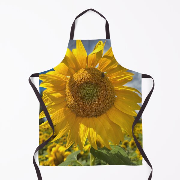 Item preview, Bright Sunflower Close Up in Summer Field - Floral Nature Photography designed and sold by leonwoods.