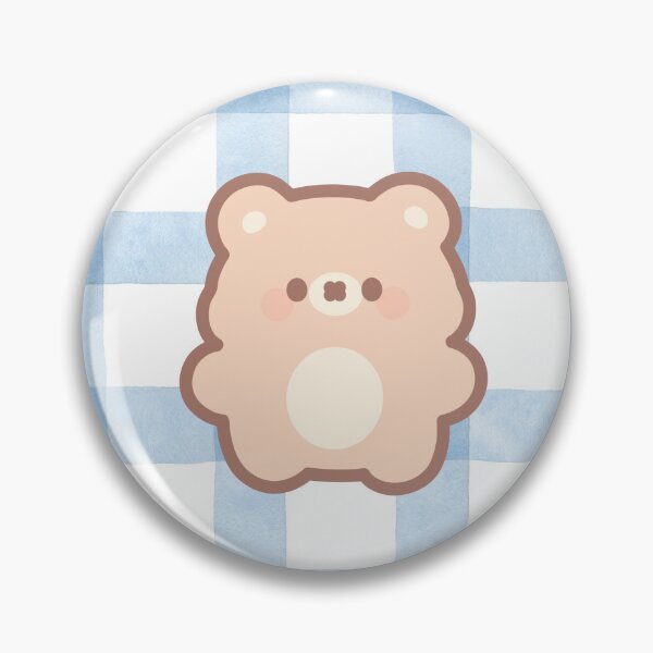 Item preview, Cute Teddy Bear Blue Gingham Pattern designed and sold by jianina-alondra.