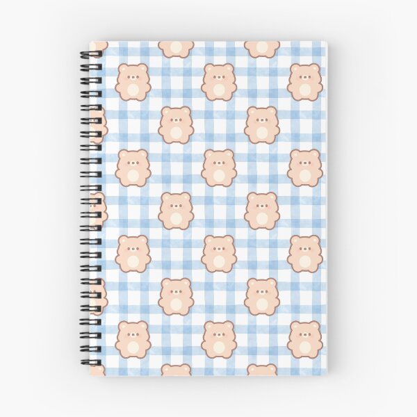Item preview, Cute Teddy Bear Blue Gingham Pattern designed and sold by jianina-alondra.