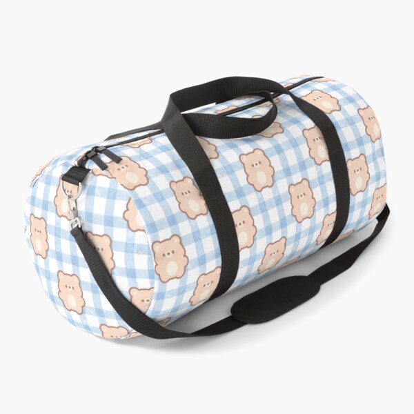 Item preview, Cute Teddy Bear Blue Gingham Pattern designed and sold by jianina-alondra.