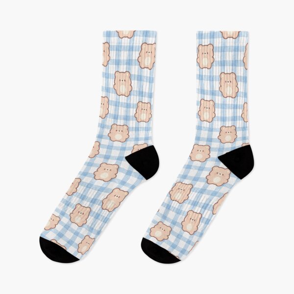 Item preview, Cute Teddy Bear Blue Gingham Pattern designed and sold by jianina-alondra.
