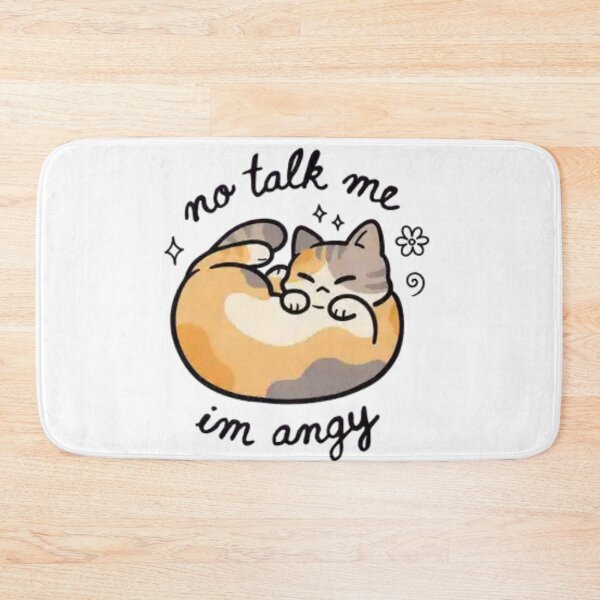 Item preview, No Talk Me Cute Cat Reaction designed and sold by Charonde.
