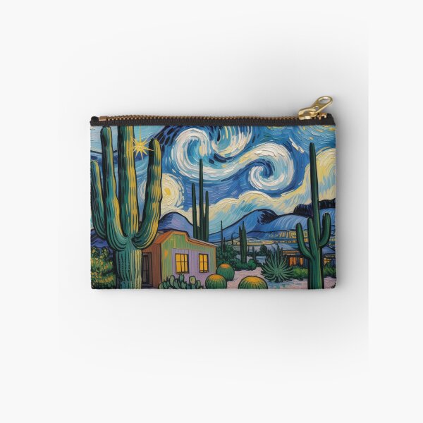 Item preview, Vincent van Gogh Style Desert Night with Saguaro Cactus & Stars designed and sold by Tamas Das.