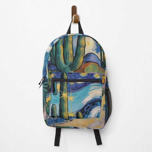 Item preview, Vincent van Gogh Style Desert Night with Saguaro Cactus & Stars designed and sold by Tamas Das.