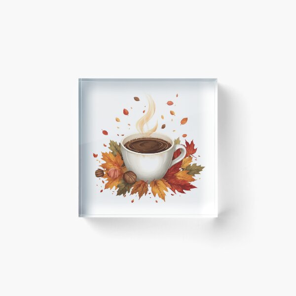 Item preview,  Falling Leaves & Hot Coffee designed and sold by catcurio.