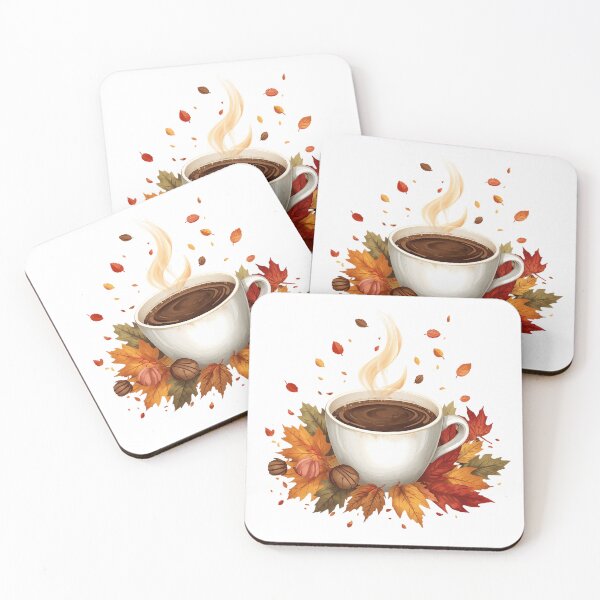 Item preview,  Falling Leaves & Hot Coffee designed and sold by catcurio.