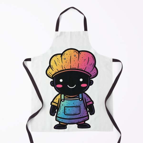 Item preview, Colorful kawaii baker with a smile and chef's hat designed and sold by Mianku | Für das Leben.