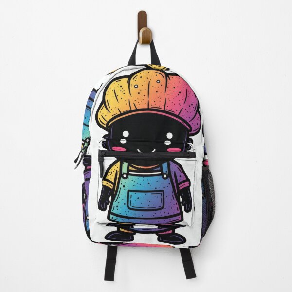 Item preview, Colorful kawaii baker with a smile and chef's hat designed and sold by Mianku | Für das Leben.