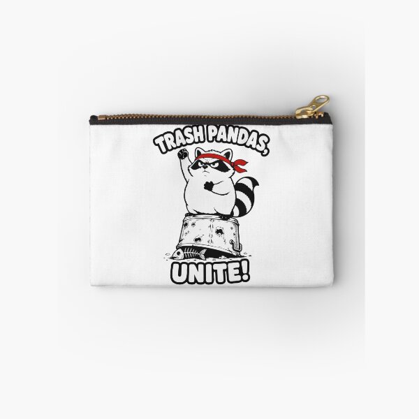 Item preview, Trash Pandas Unite Funny Raccoon Revolution Meme designed and sold by MalisoStickers.