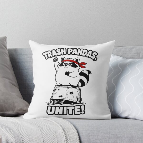 Item preview, Trash Pandas Unite Funny Raccoon Revolution Meme designed and sold by MalisoStickers.