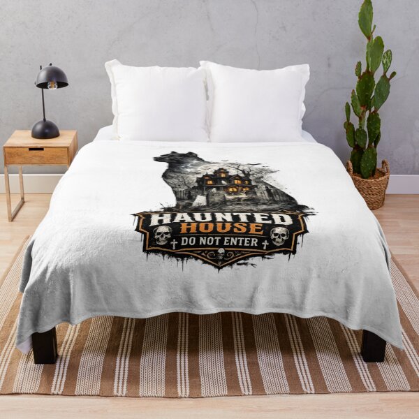 Item preview, Haunted House Do Not Enter Pitbull Halloween Double Exposure designed and sold by KnrNazimTHRE4DS.