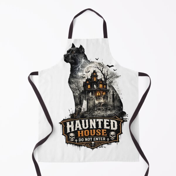 Item preview, Haunted House Do Not Enter Pitbull Halloween Double Exposure designed and sold by KnrNazimTHRE4DS.