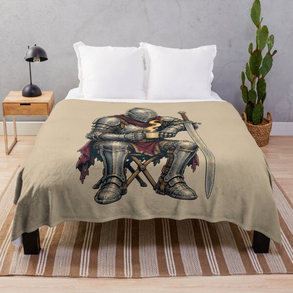 Item preview, Coffee Break Knight – Medieval Warrior Resting with a Hot Drink designed and sold by VioVibe.
